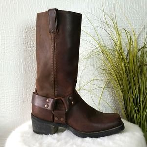 Leather Biker Boho 6.5 Womens Code West Boot Western